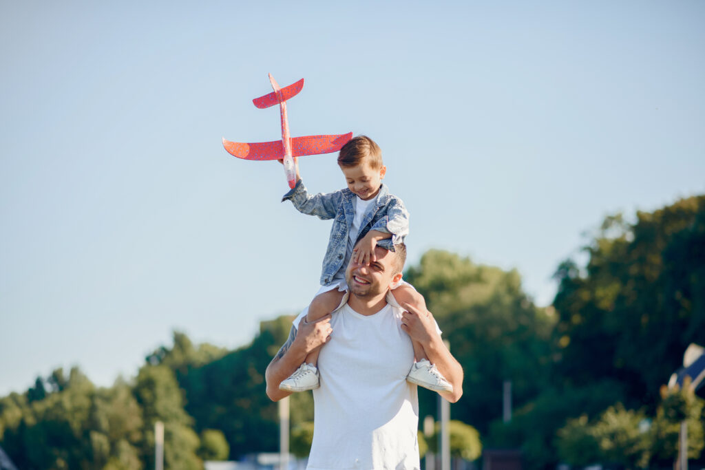 Healthy Father and son